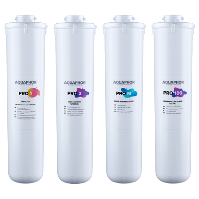 Pachet 3 cartușe + Membrană (Pro 1+ Pro2 + Pro M) + Pro 100